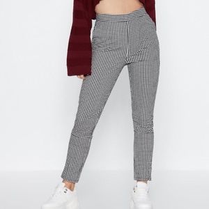 Nasty Gal Gingham Trouser Checkered Pants